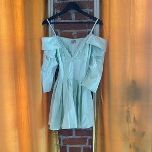 Asos off the shoulder corset dress